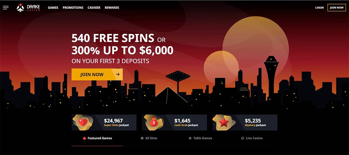 drake casino  free spins